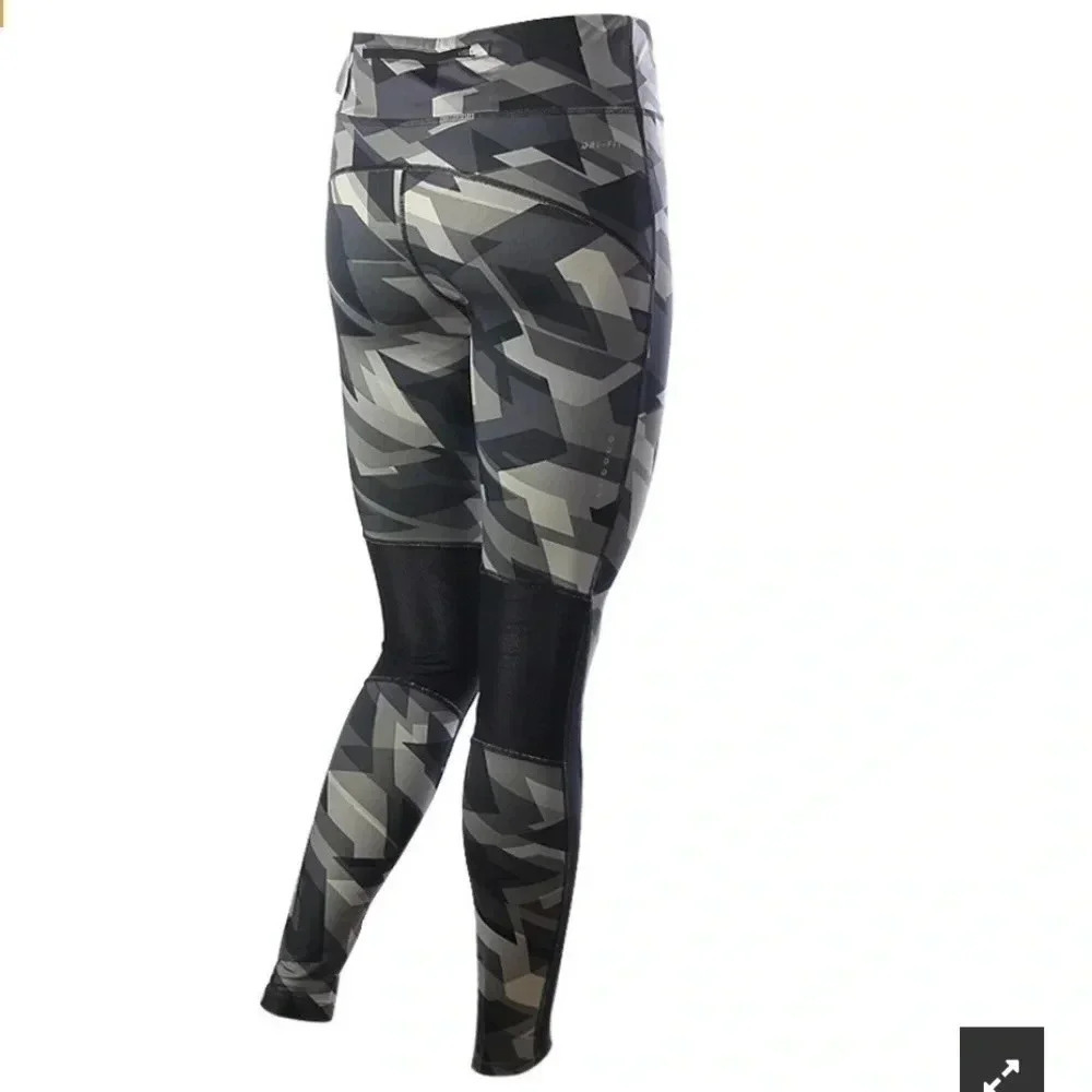 Nike Power Racer Geo Groove Printed Running Leggings Size M - Picture 7 of 7